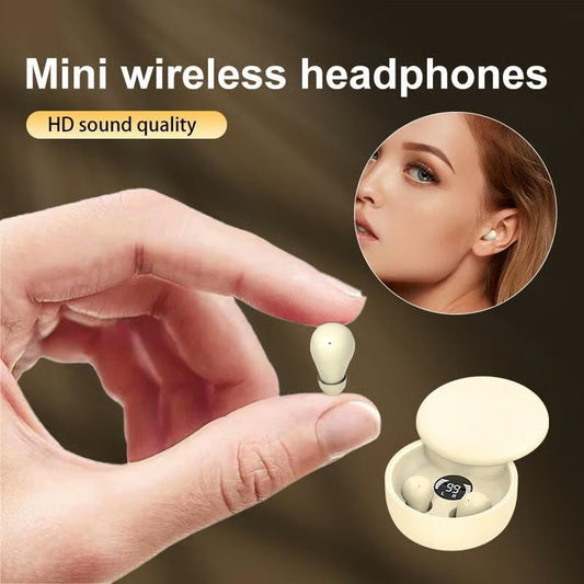 🔥Surprise Price: £10.99!!🎄50K+ SOLD! 🎁✨Mini Invisible Headphones Bluetooth 5.4 True Wireless In-Ear Earphones🎧