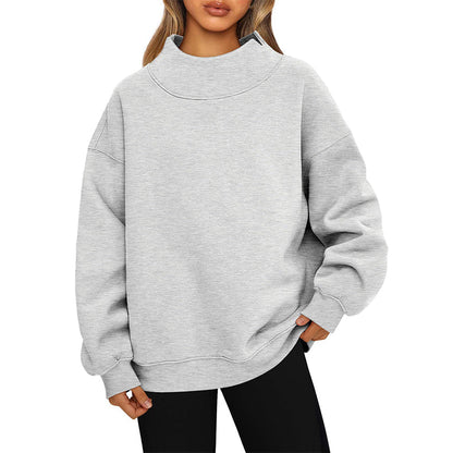 💖Black Friday Sale 60% OFF!!⚡💷Women's Oversized Mock Neck Sweatshirt