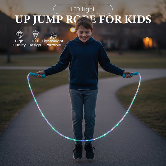 ⏳Limited-time 50% off⏰LED Jump Rope for Kids – Cool Light Show, Adjustable Length & Durable Design for Active Play 🌟